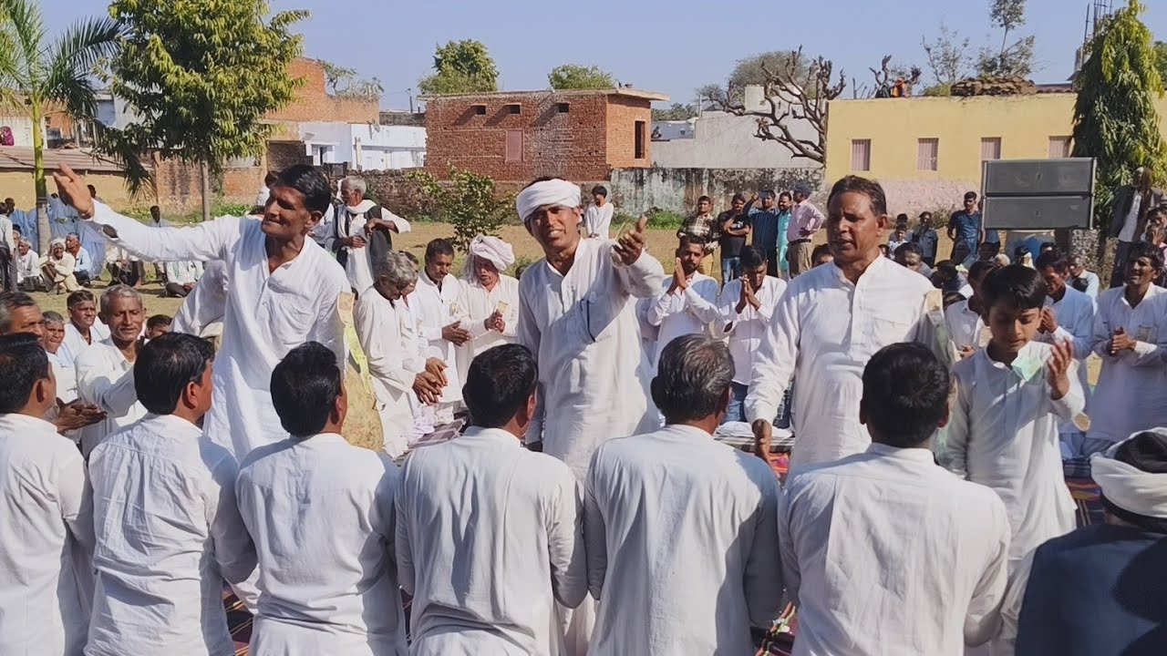 कन्हैया पार्टी गांवड़ी कथा अंहकार का अंत रघु राजा/ गांव मैनापुरा में बहुत शानदार गीत सुनाया 