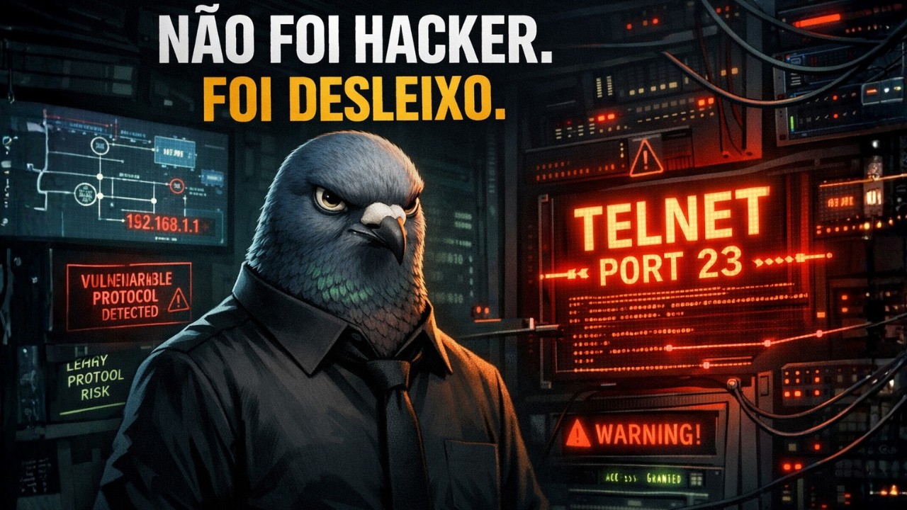📰Telnet aberto, root liberado: o ataque não veio do hacker — veio da preguiça
