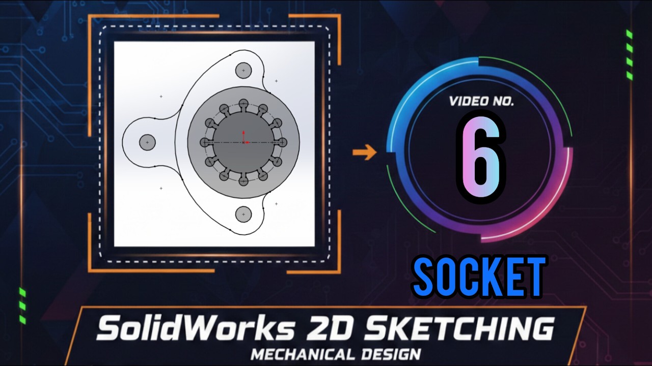 SolidWorks 2D Sketch Exercise | Fully Defined Sketch Practice – Part 6