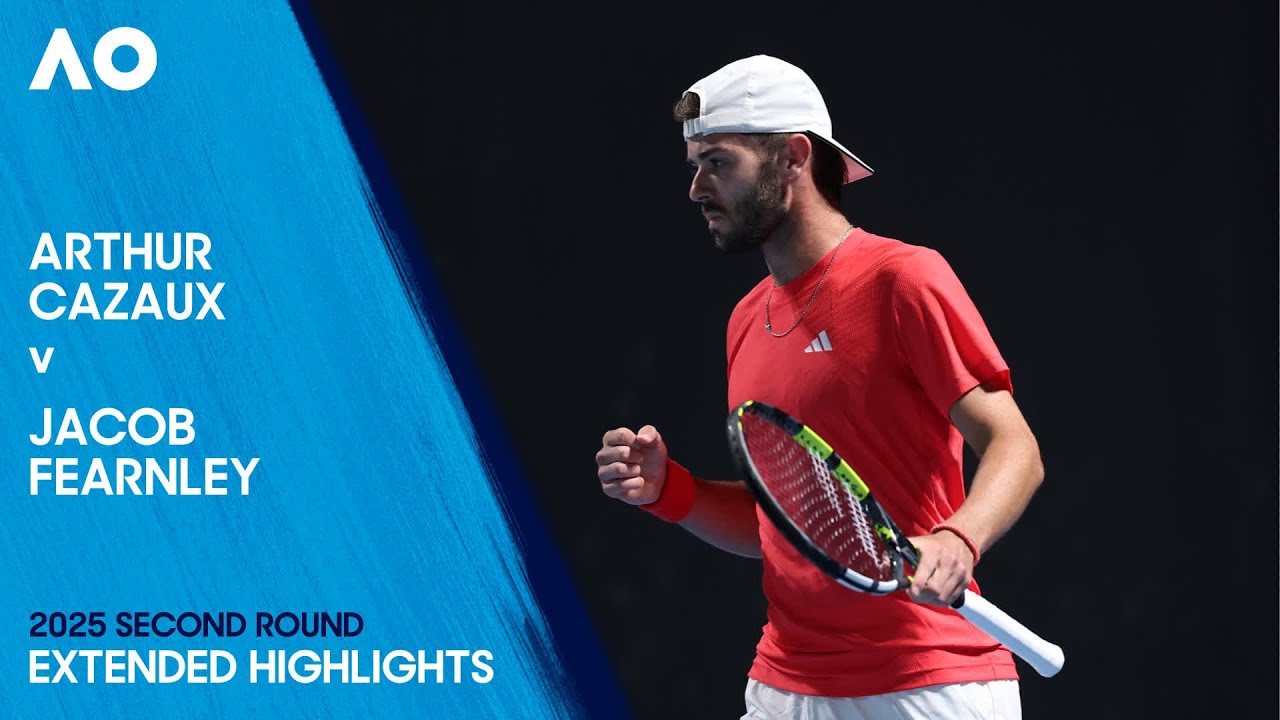 Arthur Cazaux v Jacob Fearnley Extended Highlights | Australian Open 2025 Second Round