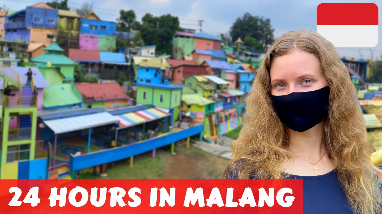 MALANG in 24 hours - First impressions of the RAINBOW VILLAGE and BAKSO | East Java Vlog #23