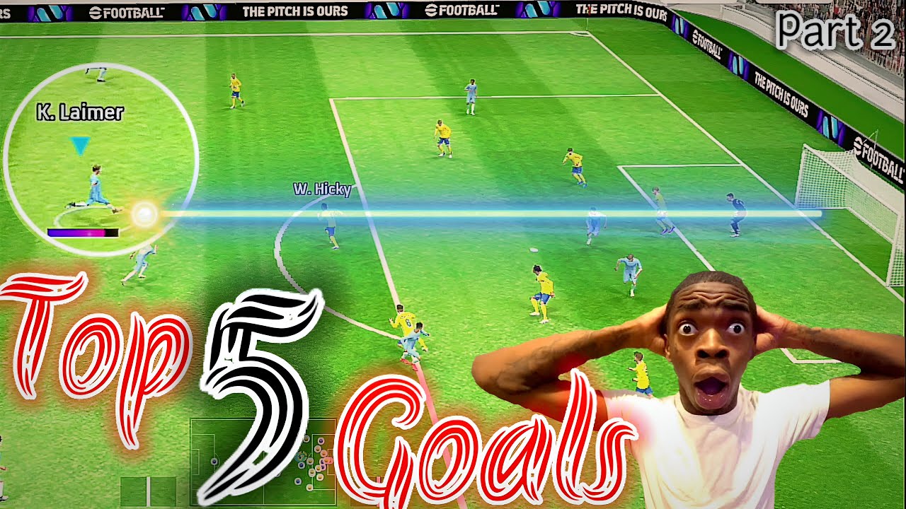 Top 5 Goals ❗Efootball PART 2 || Best Goals || Dark Fiesta #efootball#pes#topgoals