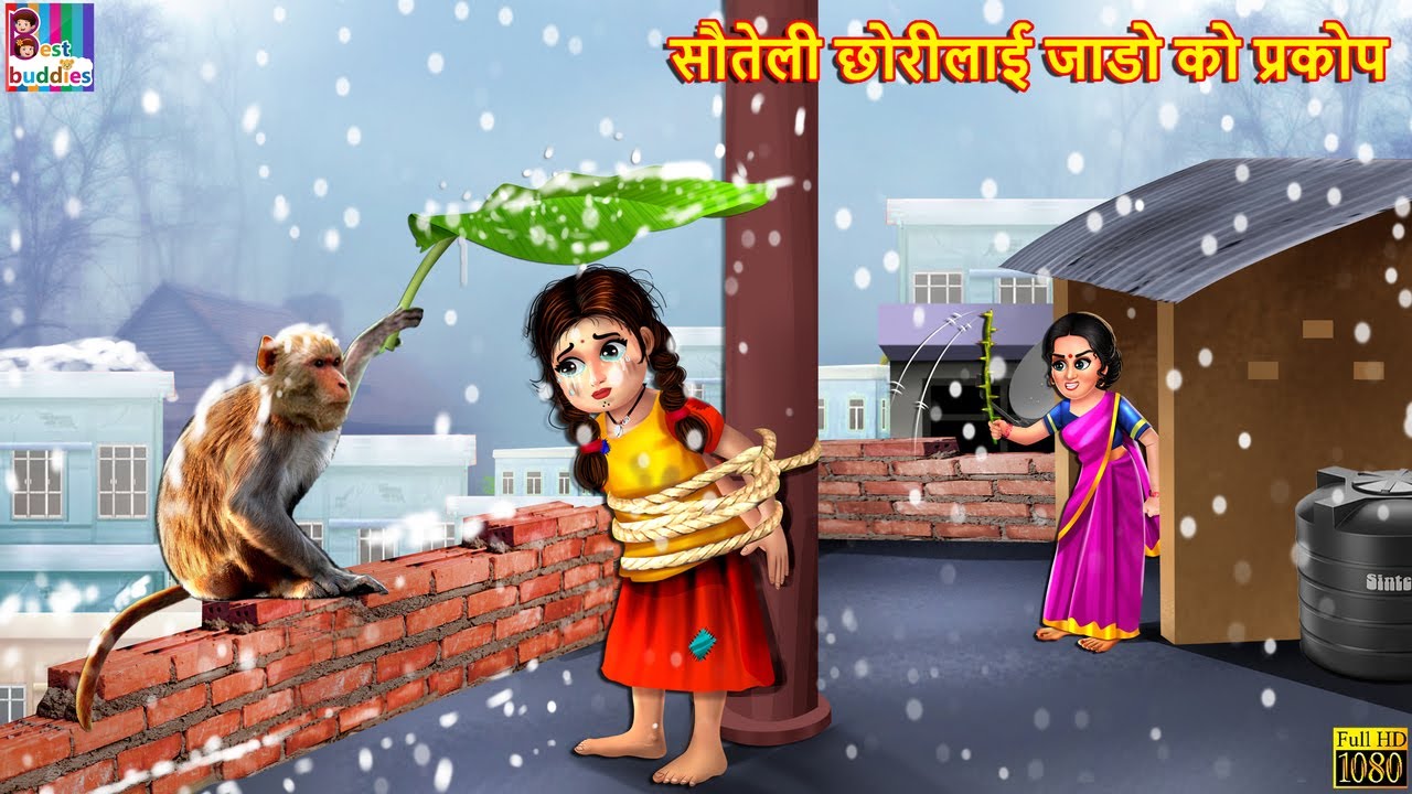सौतेली छोरीलाई जाडो को प्रकोप | Nepali Stories | Nepali Moral Story | Bedtime Story | Nepali