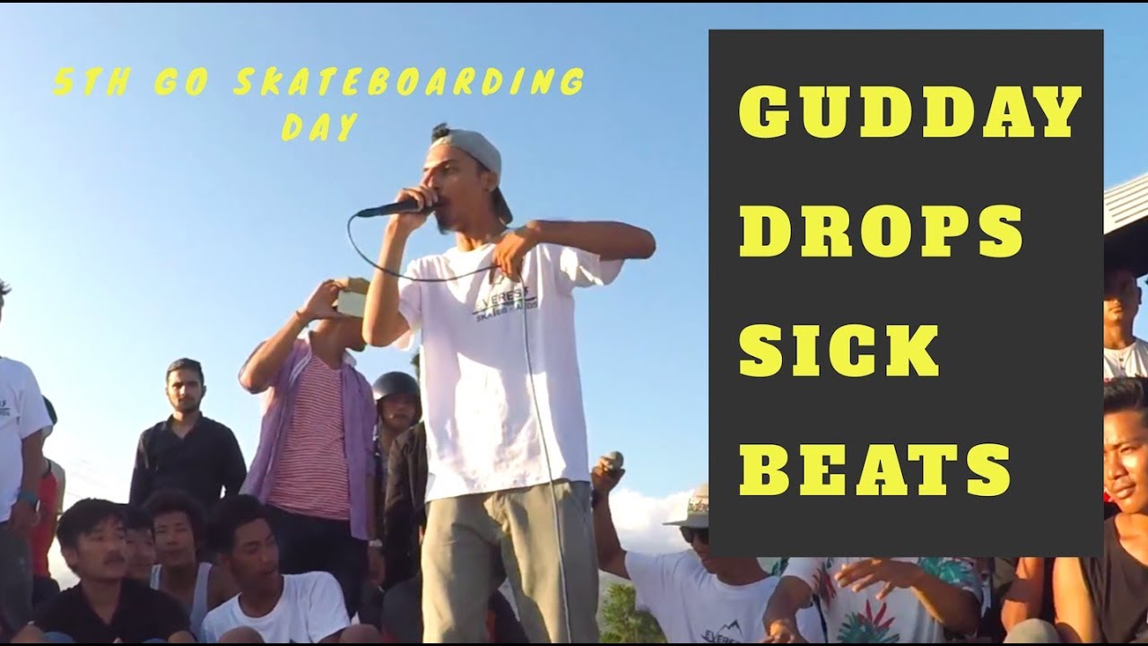 AYUSH (GUDDAY) drops sick beat @Annapurna Skatepark,Pokhara,Nepal / 5th Go Skateboarding Day 2017
