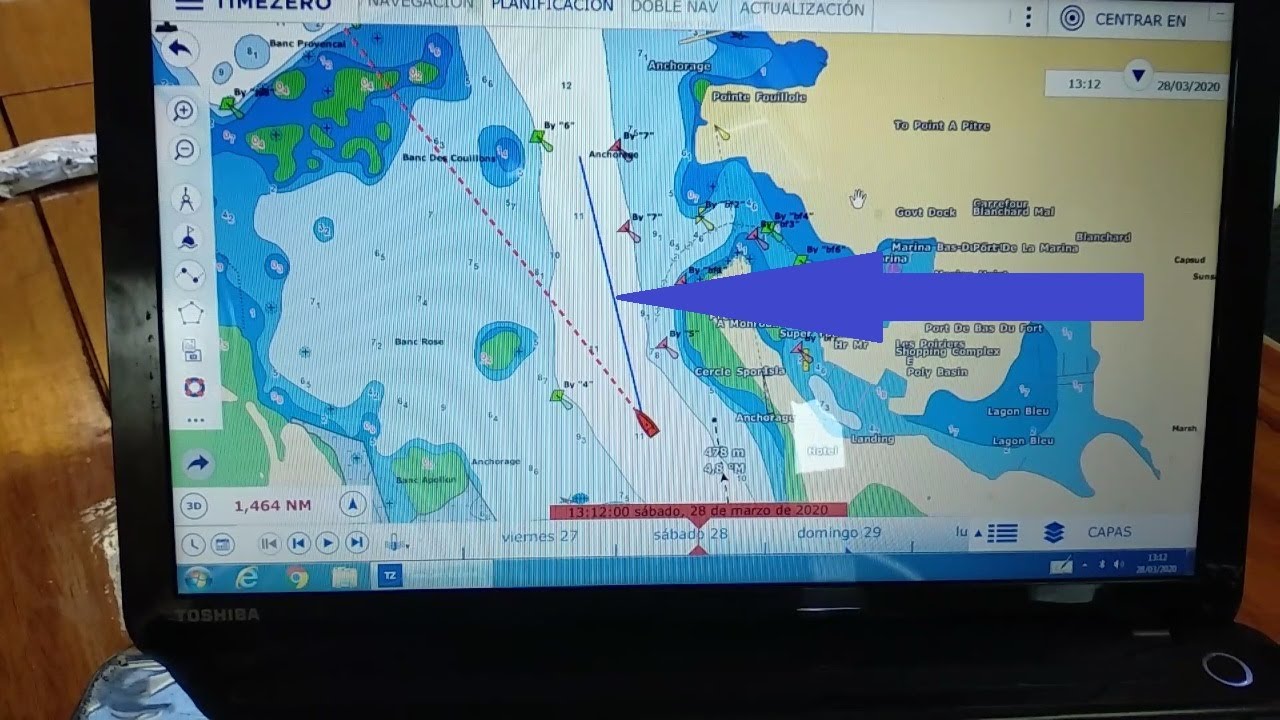 Vector del rumbo