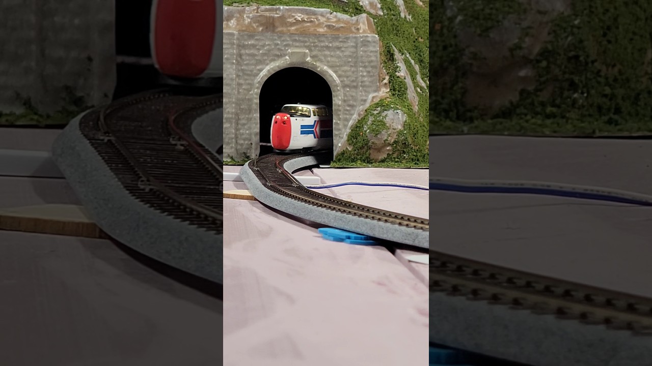 Amtrak Turbo Train Transporting Passengers Through The Mountains. #train #railway #modelrailroad