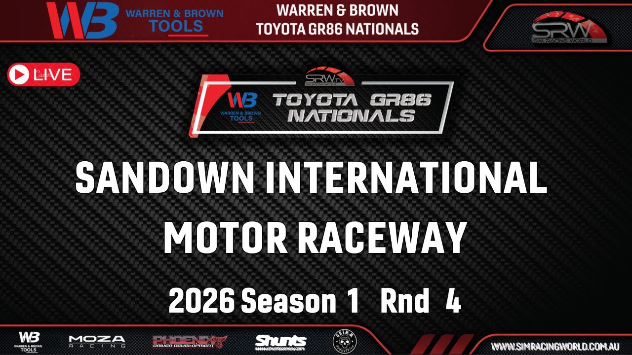 IRacing I SANDOWN INTERNATIONAL | Warren & Brown Toyota GR86 Nationals Rnd 4
