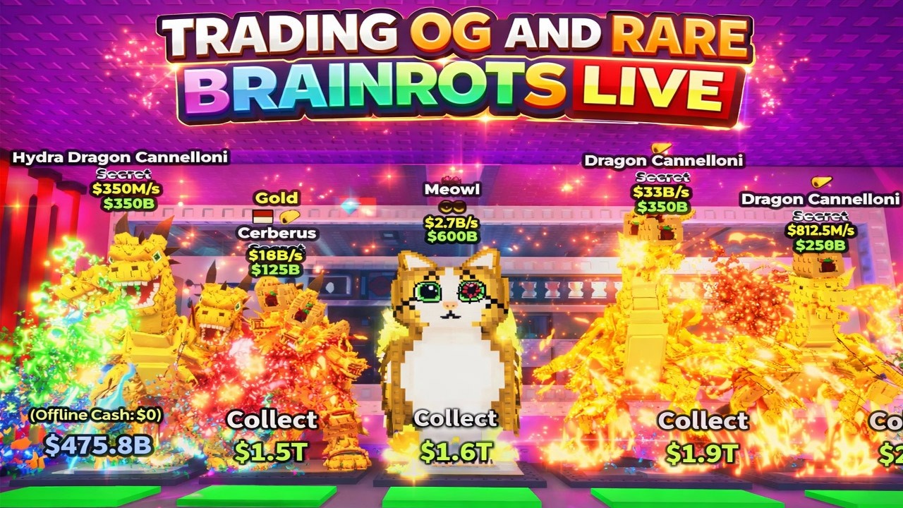 Admin Abuse + Update & Trading Live In Steal A Brainrot #stealabrainrot #roblox #livestream
