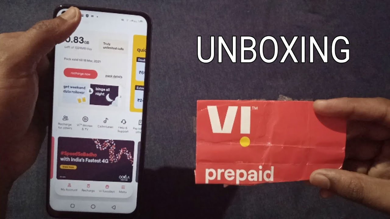 Vi Sim Card Unboxing || VI SIM CARD 2021