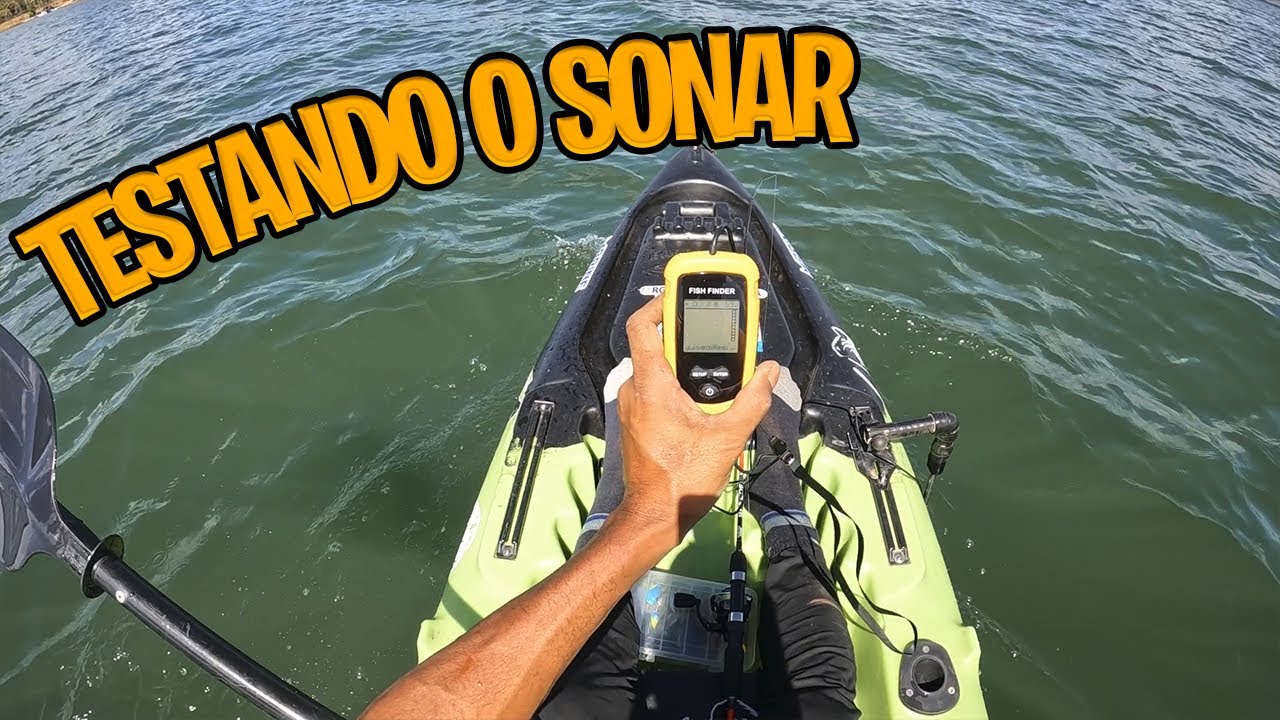 TESTANDO O SONAR FISH FINDER + PESCARIA NO LAGO PARANOÁ 🎣🐟