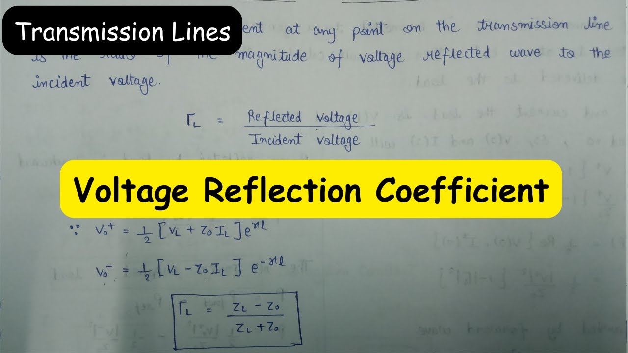 Voltage Reflection Coefficient