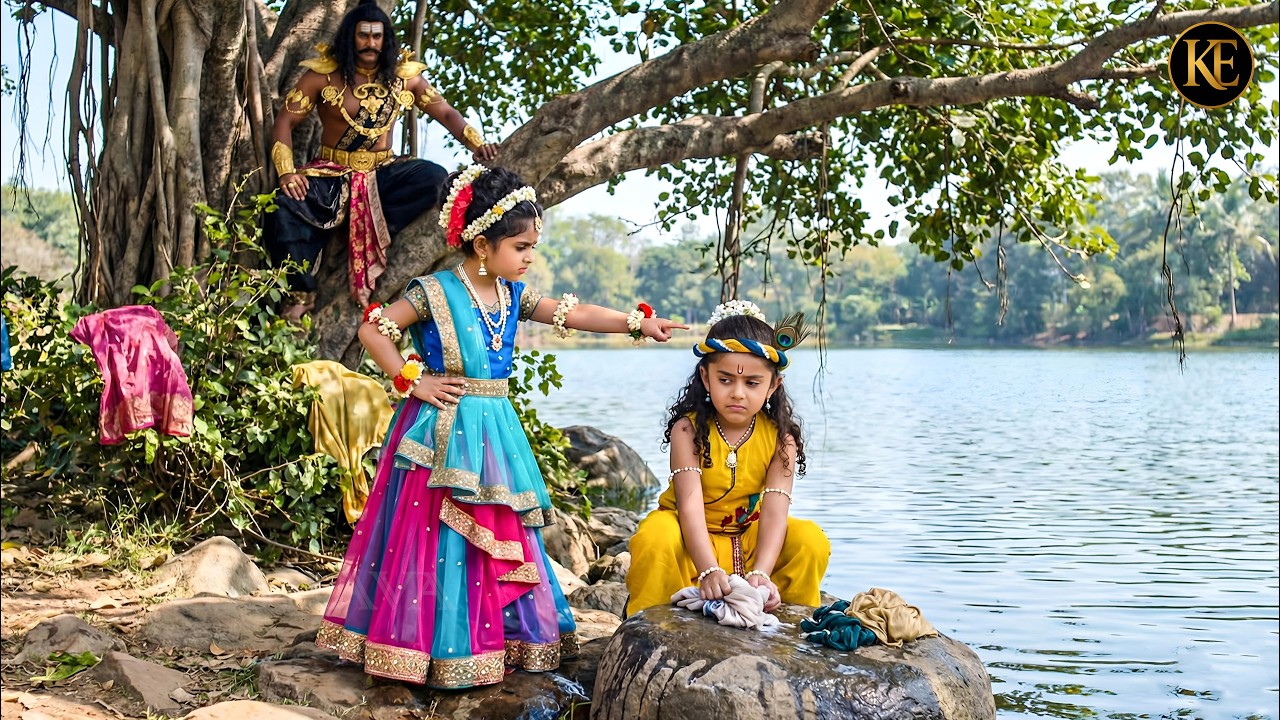 राधा ने गुस्से में कान्हा से धुलवाए कपड़े, कंस देखता रह गया || मैया यशोदा का नंदलाला || YMKN