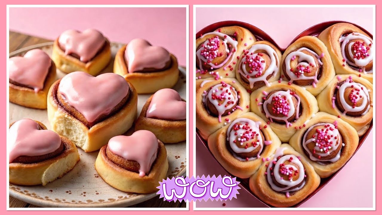 Roles de canela para San Valentín 💘 😋 