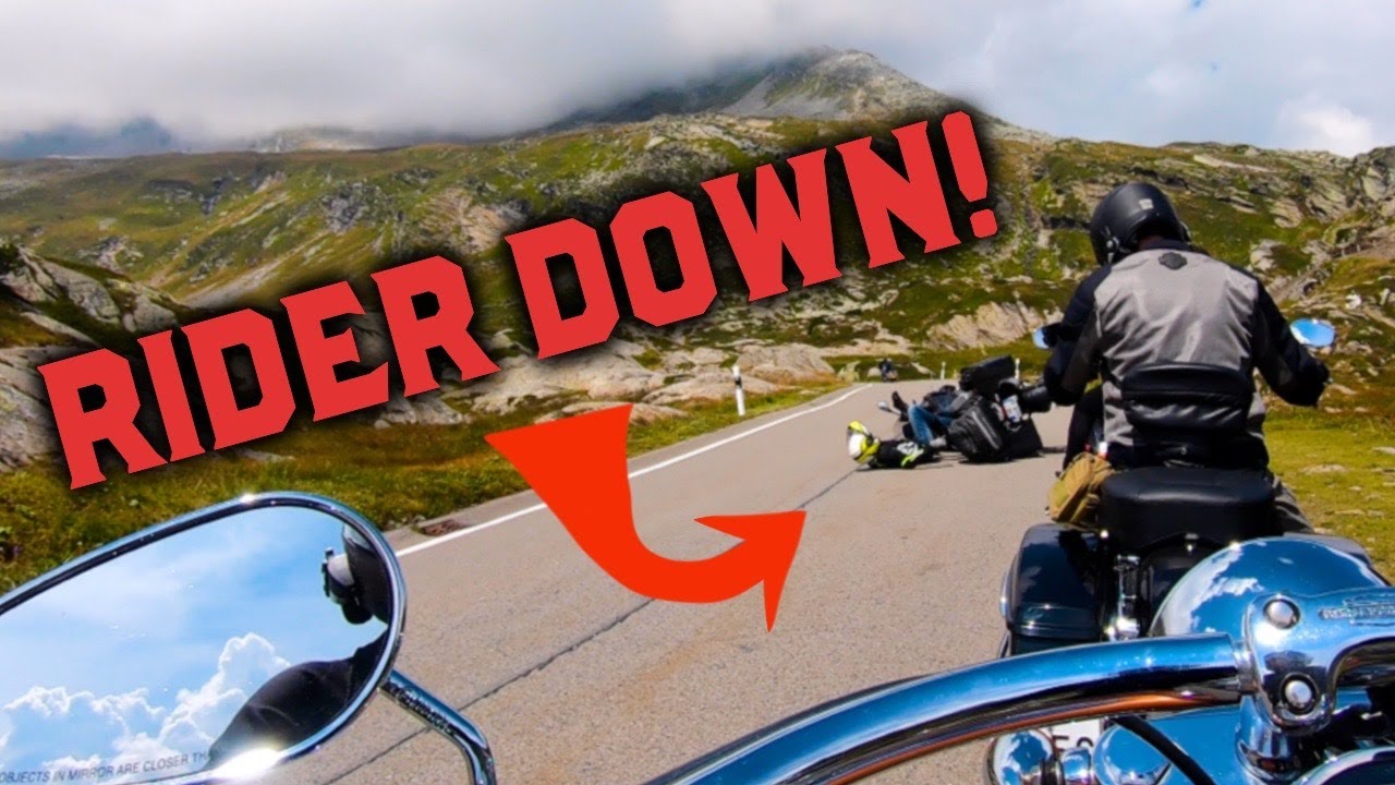 It was one of THOSE days.... Swiss/Italy Border Crossing on a Harley Davidson Deluxe!