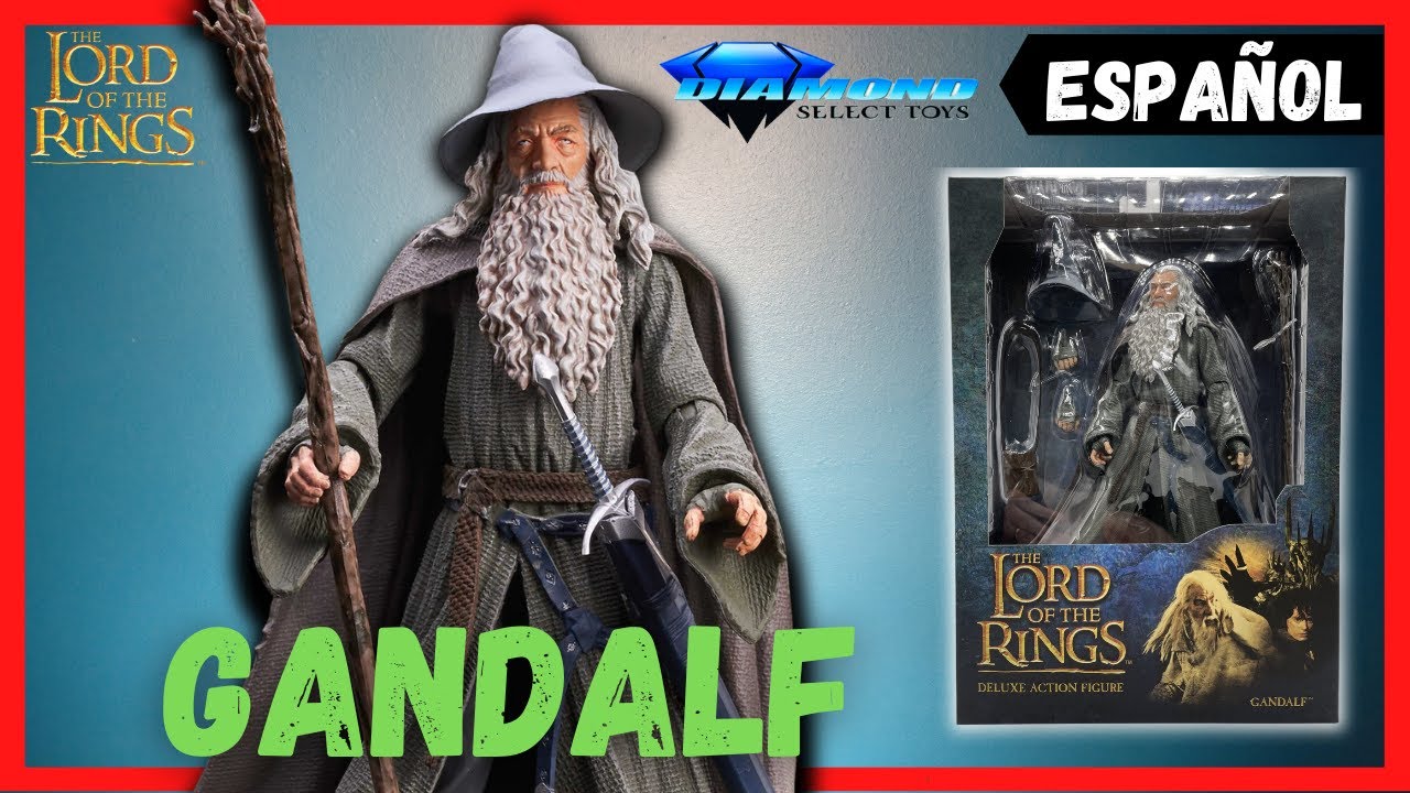 🟢Gandalf Diamond Select Toys Unboxing español BAF Sauron //Figura Gandalf Lord of the rings