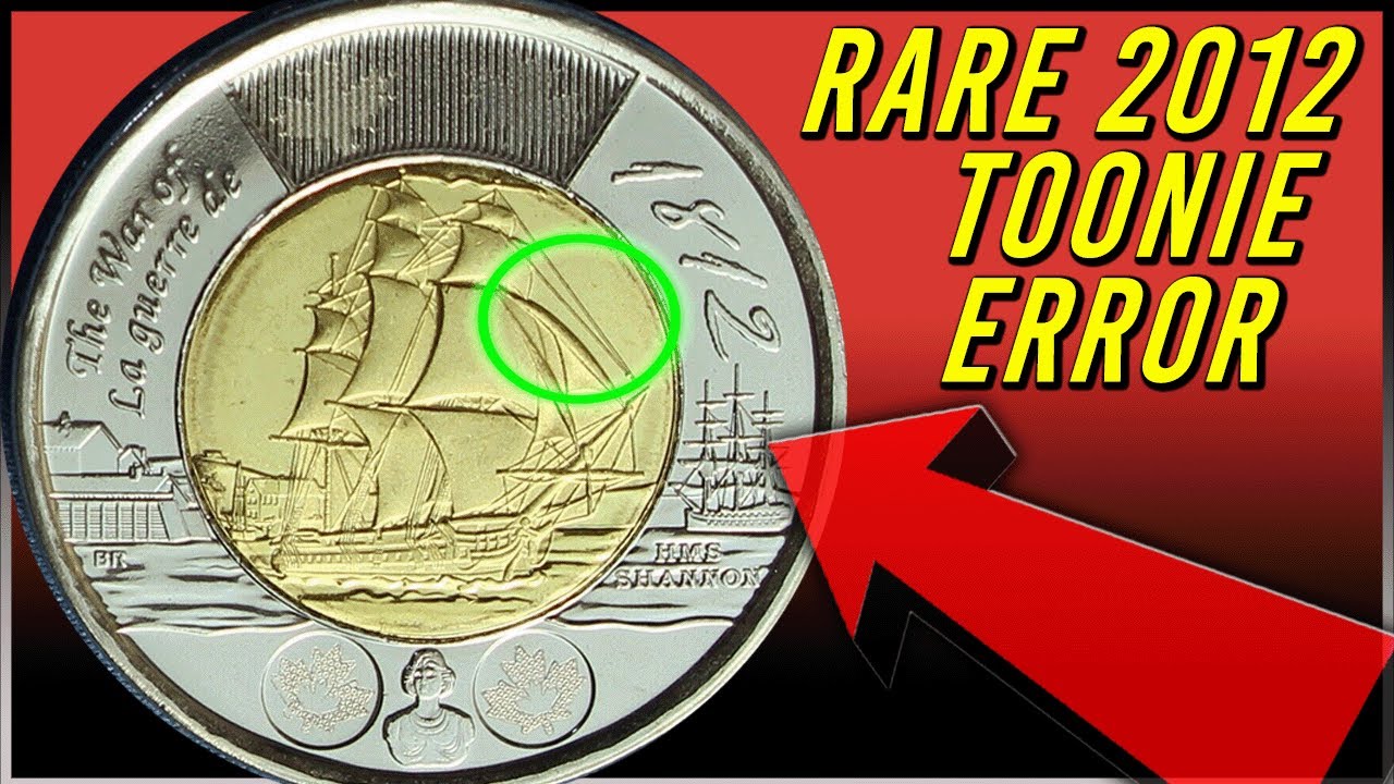 Rare 2012 Canadian Toonie Error in Your Pocket Change!!