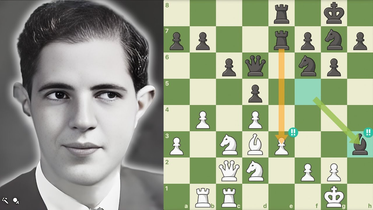 5 Lances Brilhantes, 96% de Precisão… A Imortal que Impressionou Alekhine!