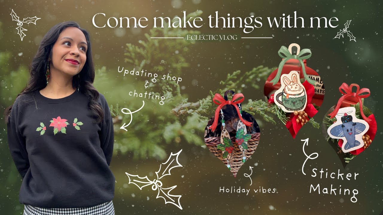 Creating the Holiday Spirit: DIY Stickers & More!🎄✨