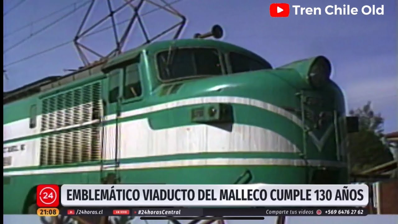 Trenes en el Viaducto del Malleco, Tren al Sur, 130 años de su Construcción, Reportaje de TVN,