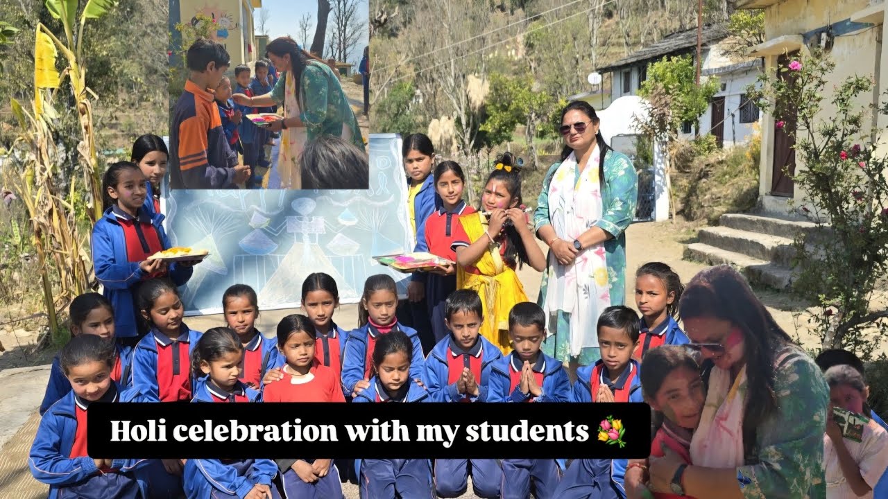 HOLI CELEBRATION WITH STUDENTS 