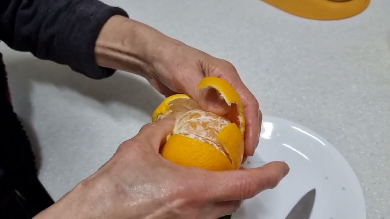 Satisfying Korean Hallabong Peeling