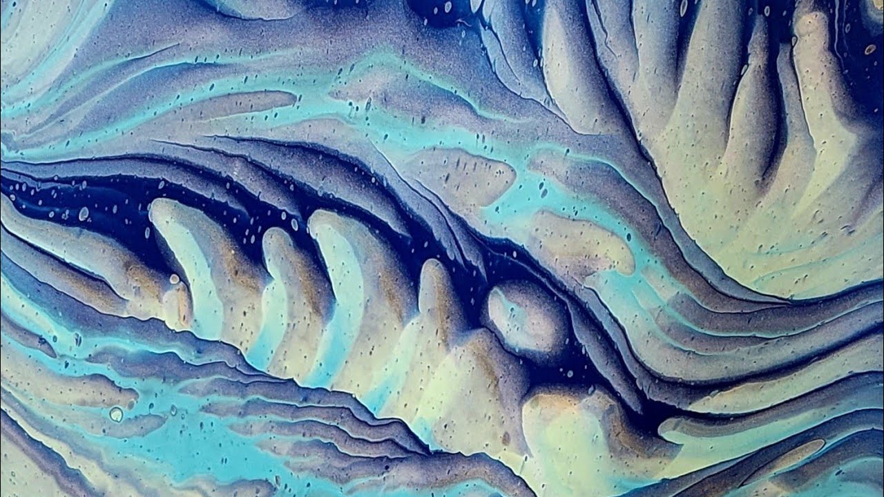 Spiral Shadows🌀Deep & Moody Gorgeous Acrylic Wandering Spiral Pour! Pour Con Live 2023 Info!!