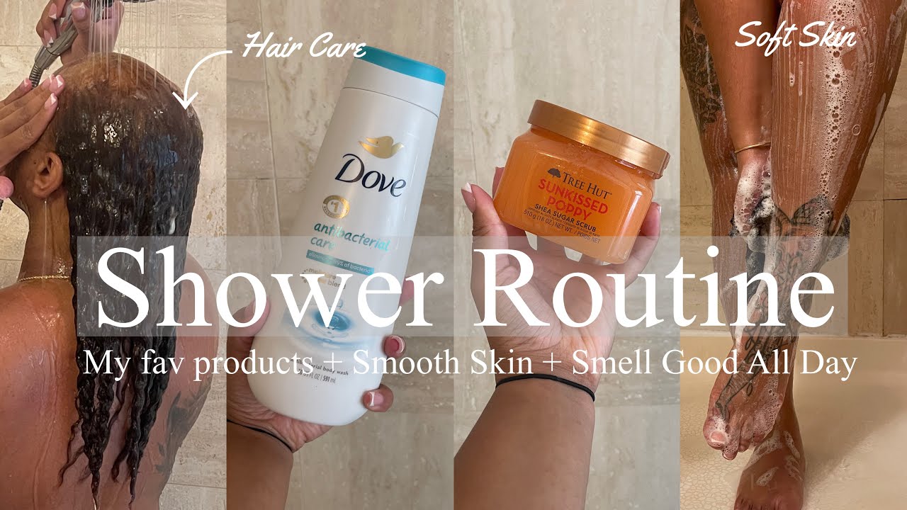 EVERYTHING SHOWER ROUTINE |FEMININE HYGIENE, BODY, SKINCARE & NATURAL BLONDE HAIR CARE