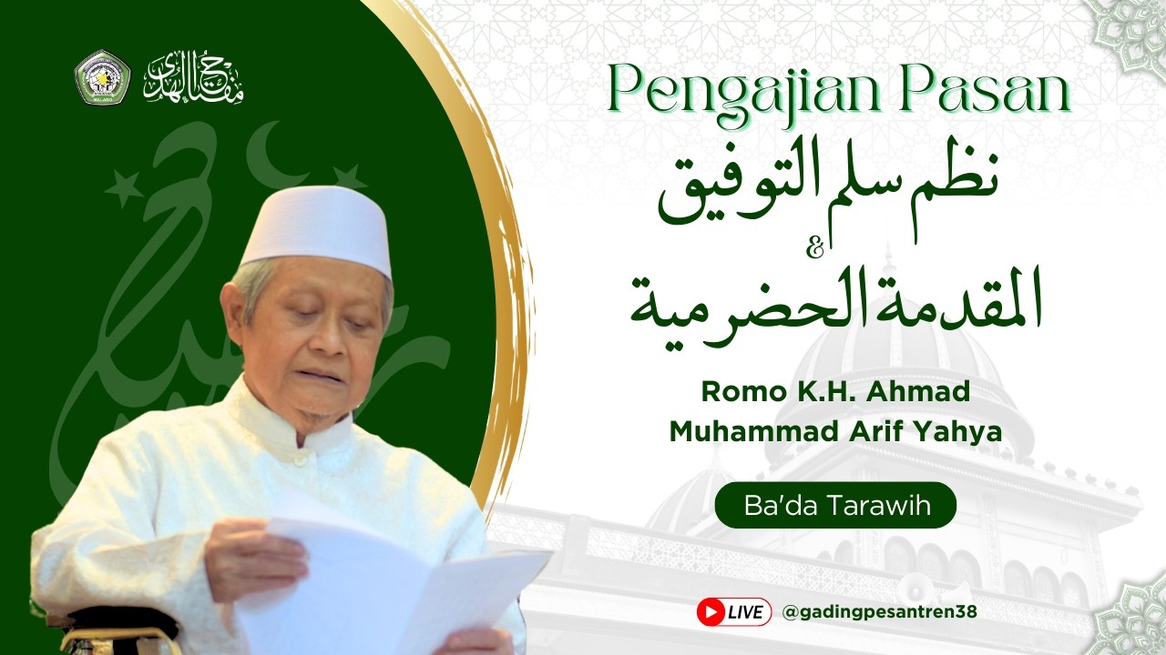 🔴 NGAJI PASAN 1447 H | Nadhom Sullam Taufiq & Muqoddimah Hadhromiyah - Romo Yai Ahmad | 21-02-2026
