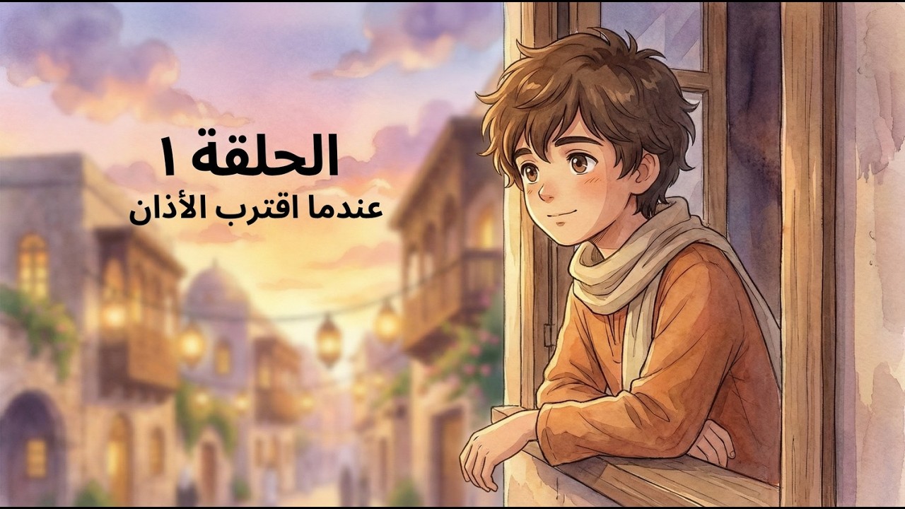 مسلسل 🌙 مغامرات رمضان كريم  قصص قبل الإفطار الحلقة ١ عندما اقترب الأذان