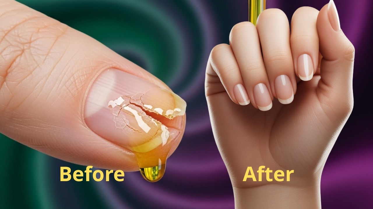 علاج  تشقق  الأظافر  وتكسرها  في  المنزل  و صفات  طبيعية  مضمونة🧴🍋