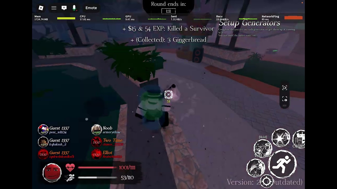 Beat the game with a hacker in my server (I did win my recording stopped tho so it I still  won) 