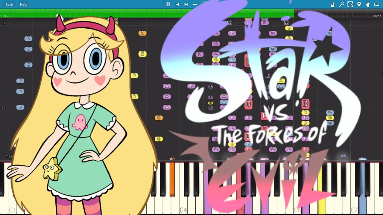 IMPOSSIBLE REMIX - Star Vs The Forces of Evil Theme - Piano Cover