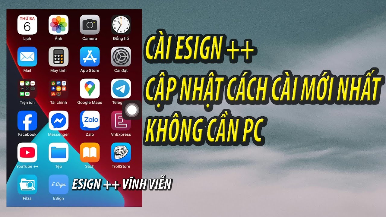 Cách Cài ESign++  Vĩnh Viễn Cho iOS (Không Cần Chứng Chỉ)
