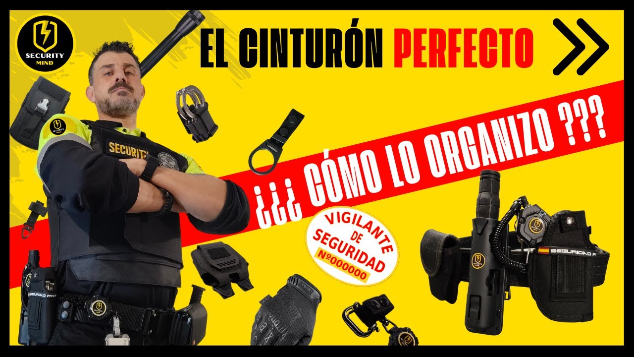 🎯TODA la DOTACIÓN Y DISTRIBUCIÓN del CINTURÓN del👮‍♂️VIGILANTE de SEGURIDAD (IMPRESCINDIBLE) ⚠️