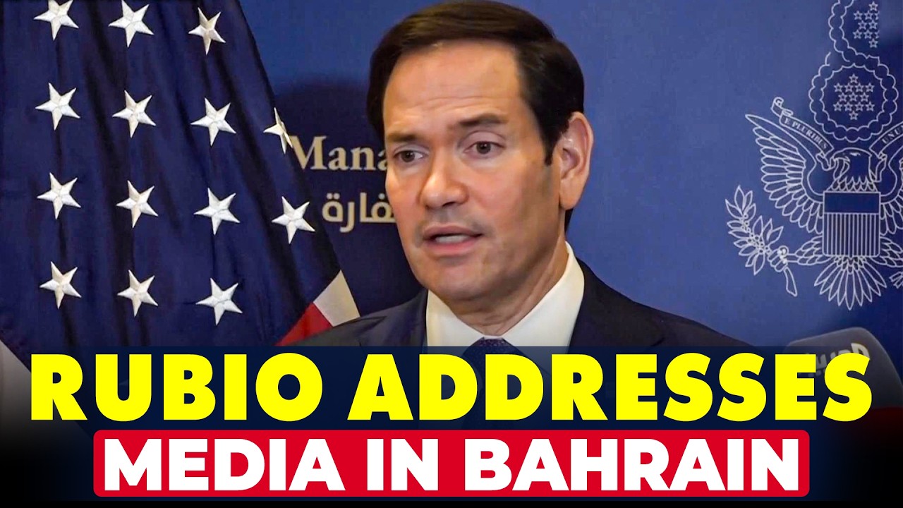 WATCH: US Secy Rubio speaks to media in Bahrain during Middle East tour | US-Iran Interim Deal