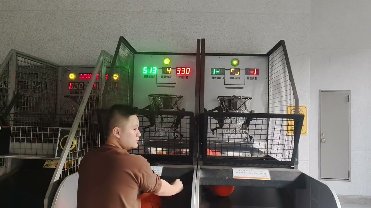 20250115@永和運動中心街頭競技投籃機6顆🏀程度