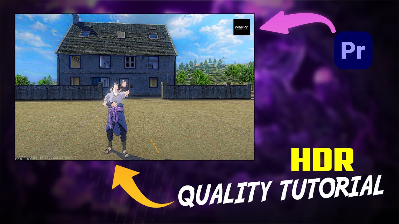 Free Fire HDR Sharpen Quality Tutorial For Pc | Adobe Premiere Pro | Premiere Pro (2025)