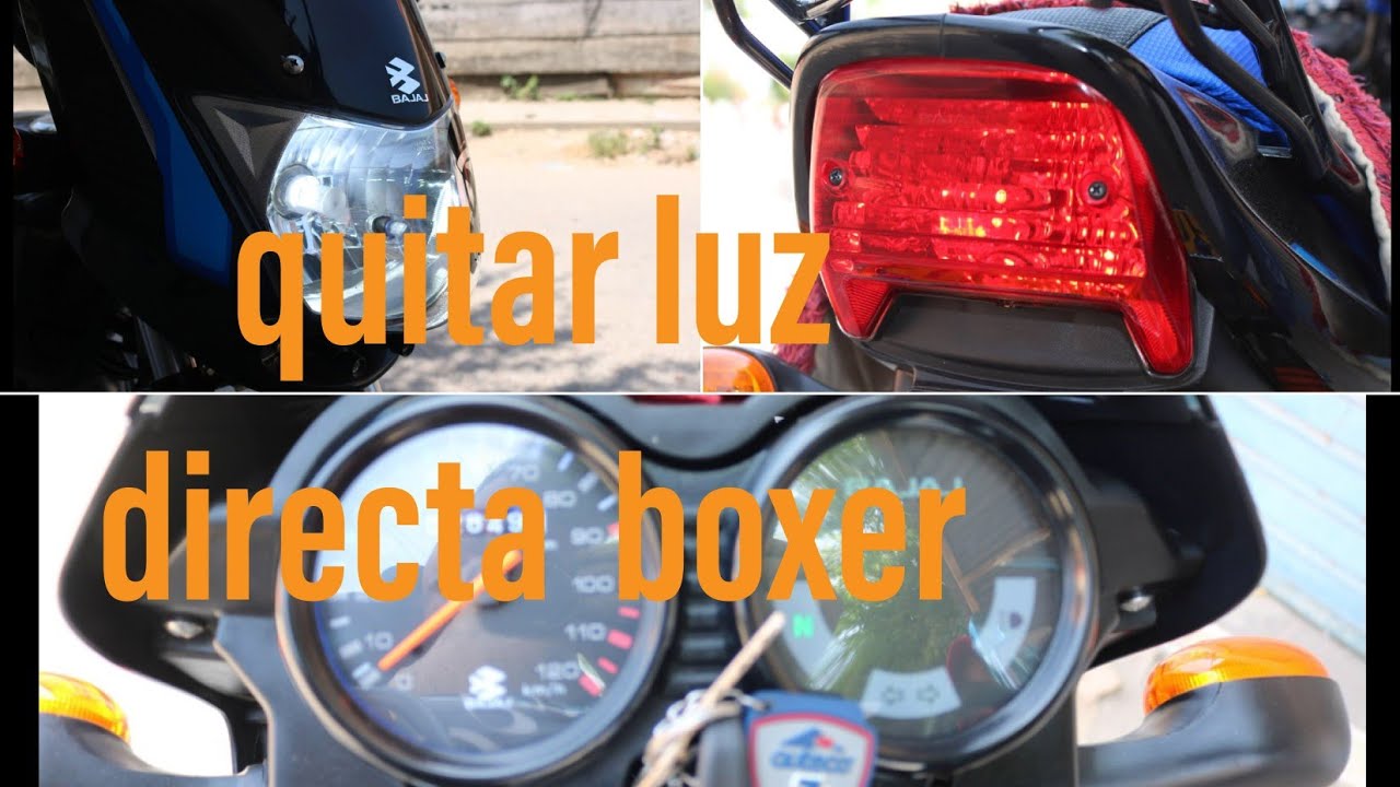 quitar luz directa.     farola.   stop. tacometro