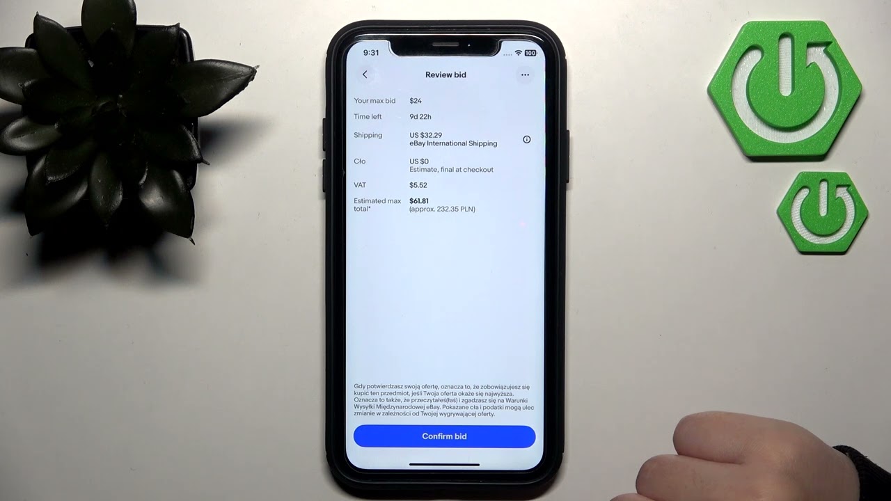 Приложение eBay &mdash; как сделать ставку на eBay