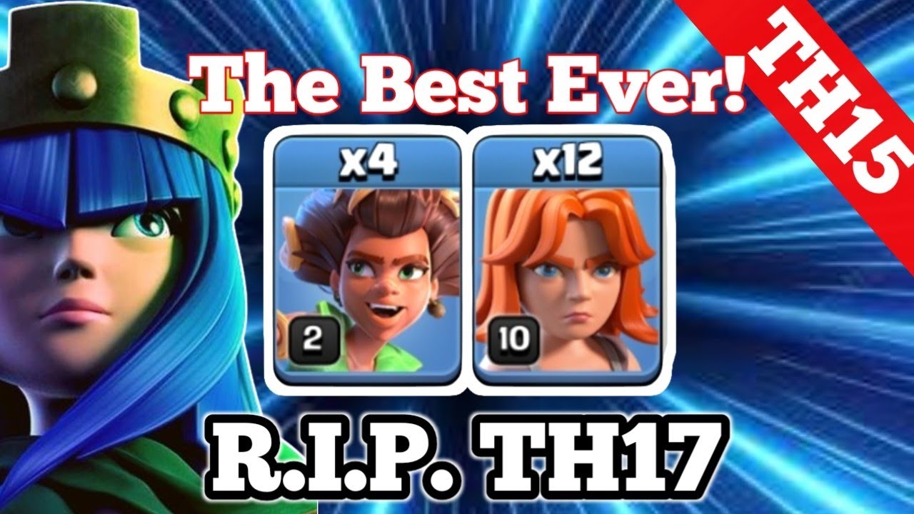 Th15 Vs Th17: Is It Really Hard? | The Evolution of Queen Charge (Clash Of Clans)