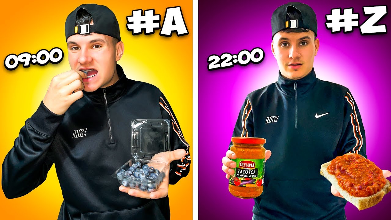 MANANC IN ORDINE ALFABETICA 24h **prea multe feluri de mâncare 🤢**