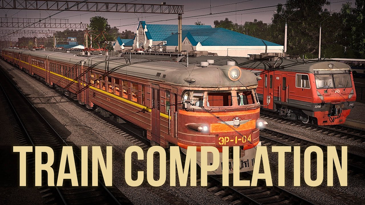 Підбірка поїздів | Train Compilation | Trainz Railroad Simulator 2019| 4K