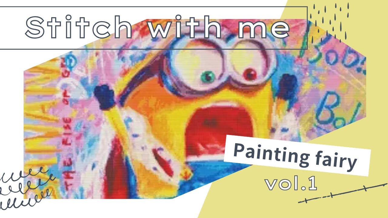 LIVE😸おやすみ前ステッチ💤painting fairy “Minion Bob” #1 