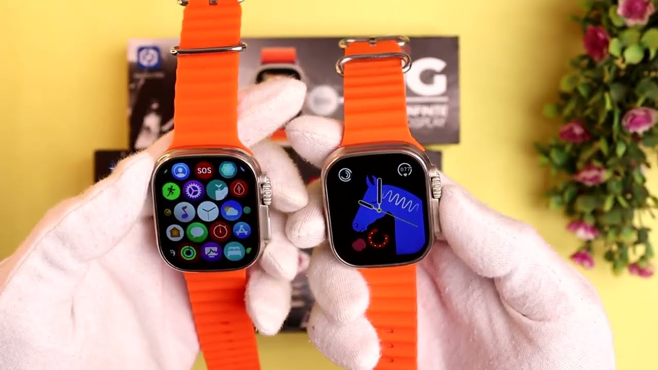 T900 Ultra vs T10 Ultra Smart Watch Boot Speed Comparison