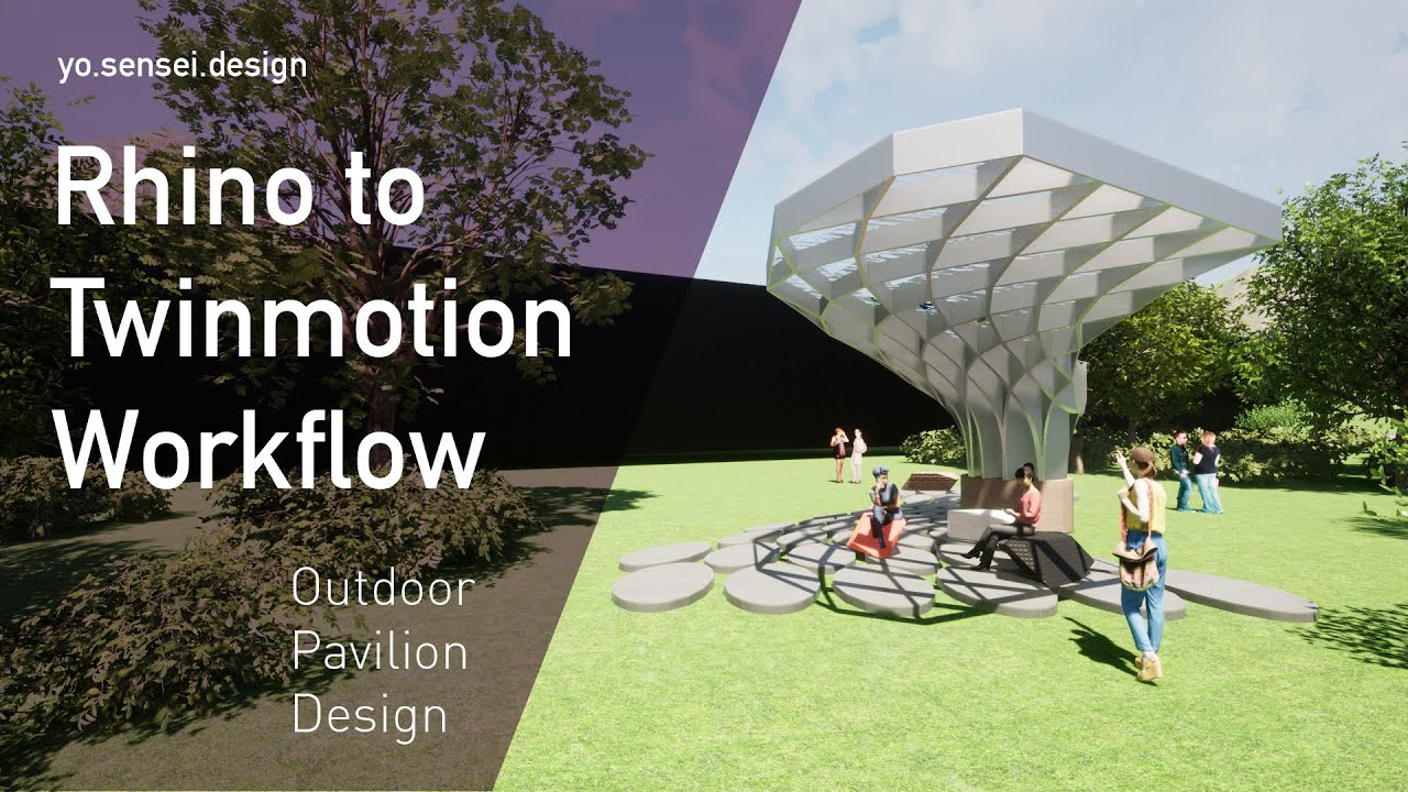 Rhino to Twinmotion 2023 Workflow Pavilion Design