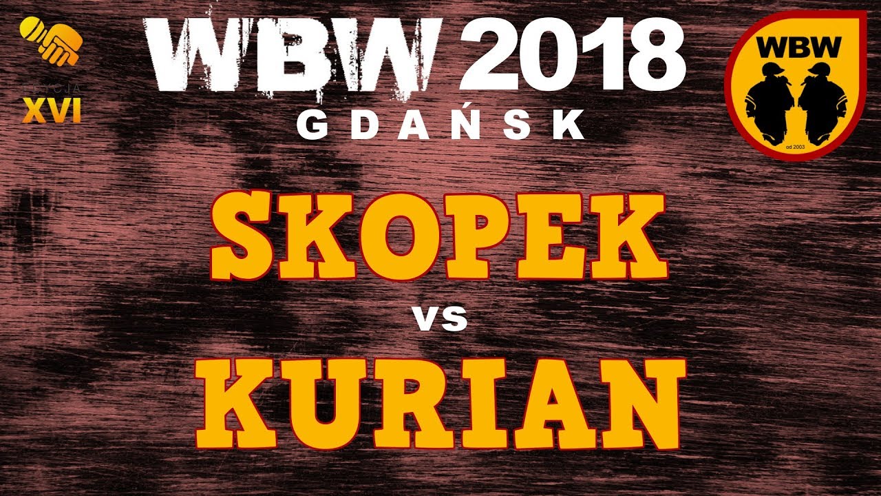 Kurian 🆚 Skopek 🎤 WBW 2018 Gdańsk (freestyle rap battle)