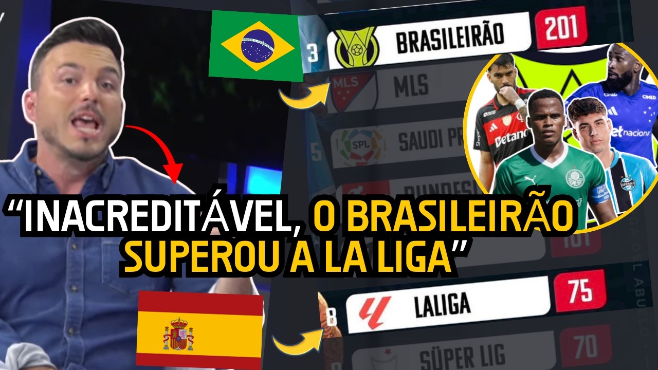 IMPRENSA ESPANHOLA FICOU INCOMODADA COM BRASILEIRÃO SUPERANDO (POR MUITO) A LINHA ESPANHOLA/LA LIGA