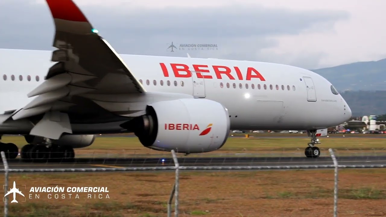 Iberia Airbus A350-900 EC-NGT Take Off Rwy 25