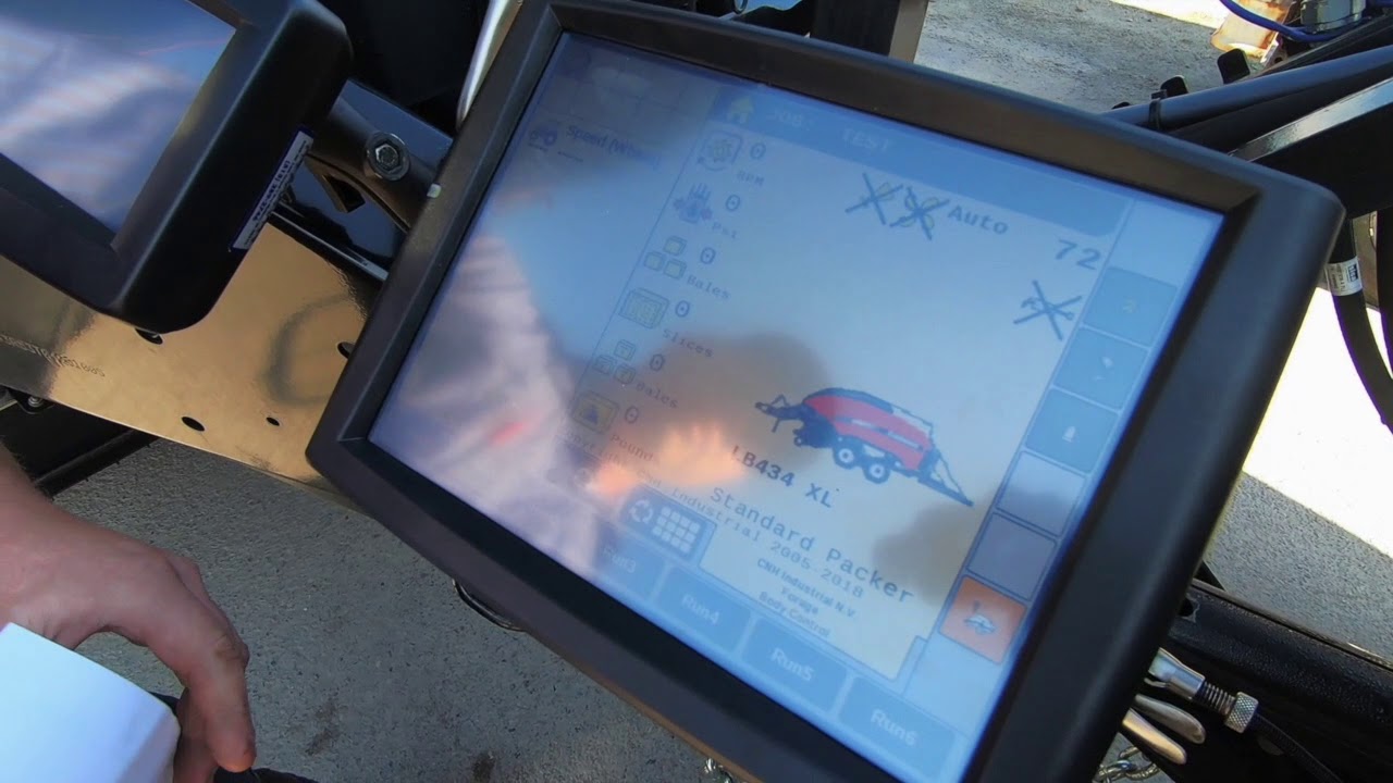 How to run the baler monitor on the Case IH LB434 and New Holland 340 baler