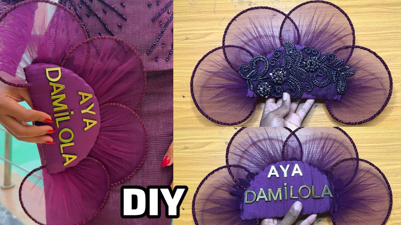 DIY: How to make this Trending Bridal Hand fan